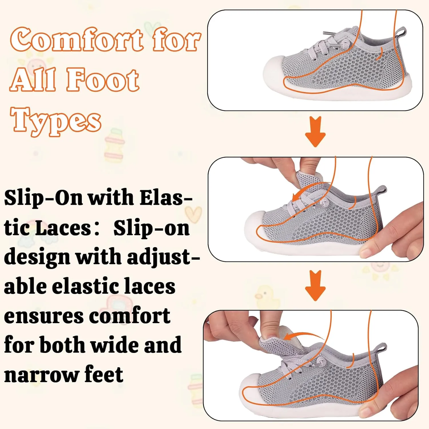 Baby Girl&Boy Toddler First Walking Shoes 6-12 Months Size 3 Black Barefoot Slip On Wide Toe Box Shoes Soft Footmates Casual Tennis Indoor Flexible Learning to Walk Rubber Sneakers