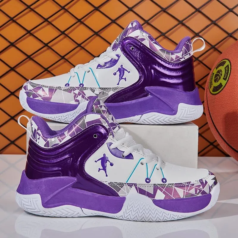 Boys and Kids Basketball Shoes Lightweight Fashion Sneakers