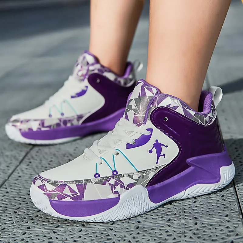 Boys and Kids Basketball Shoes Lightweight Fashion Sneakers