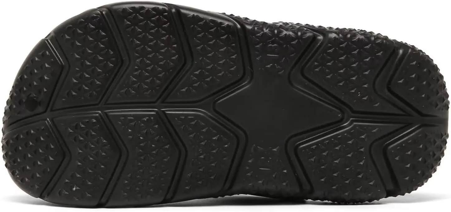 Cubufly Boys Girls Clogs Black