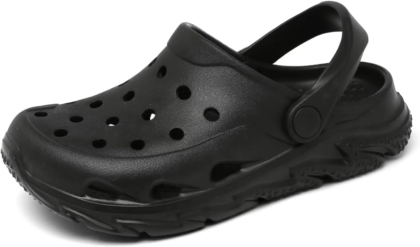 Cubufly Boys Girls Clogs Black
