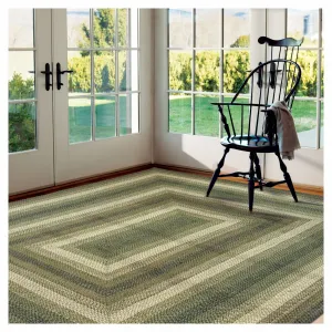 Pinecone Green Jute Braided Rugs