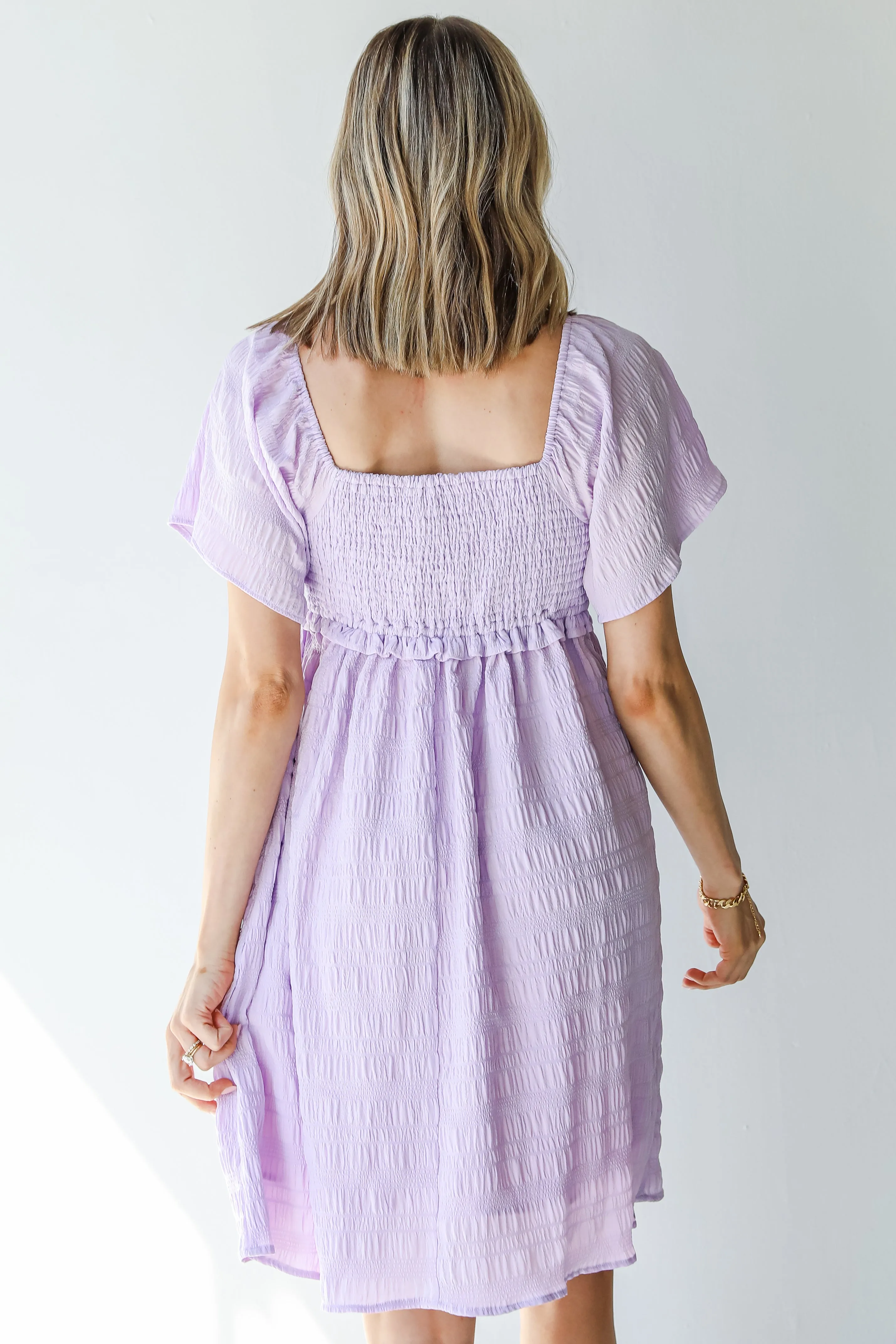 Pure Bliss Smocked Mini Dress