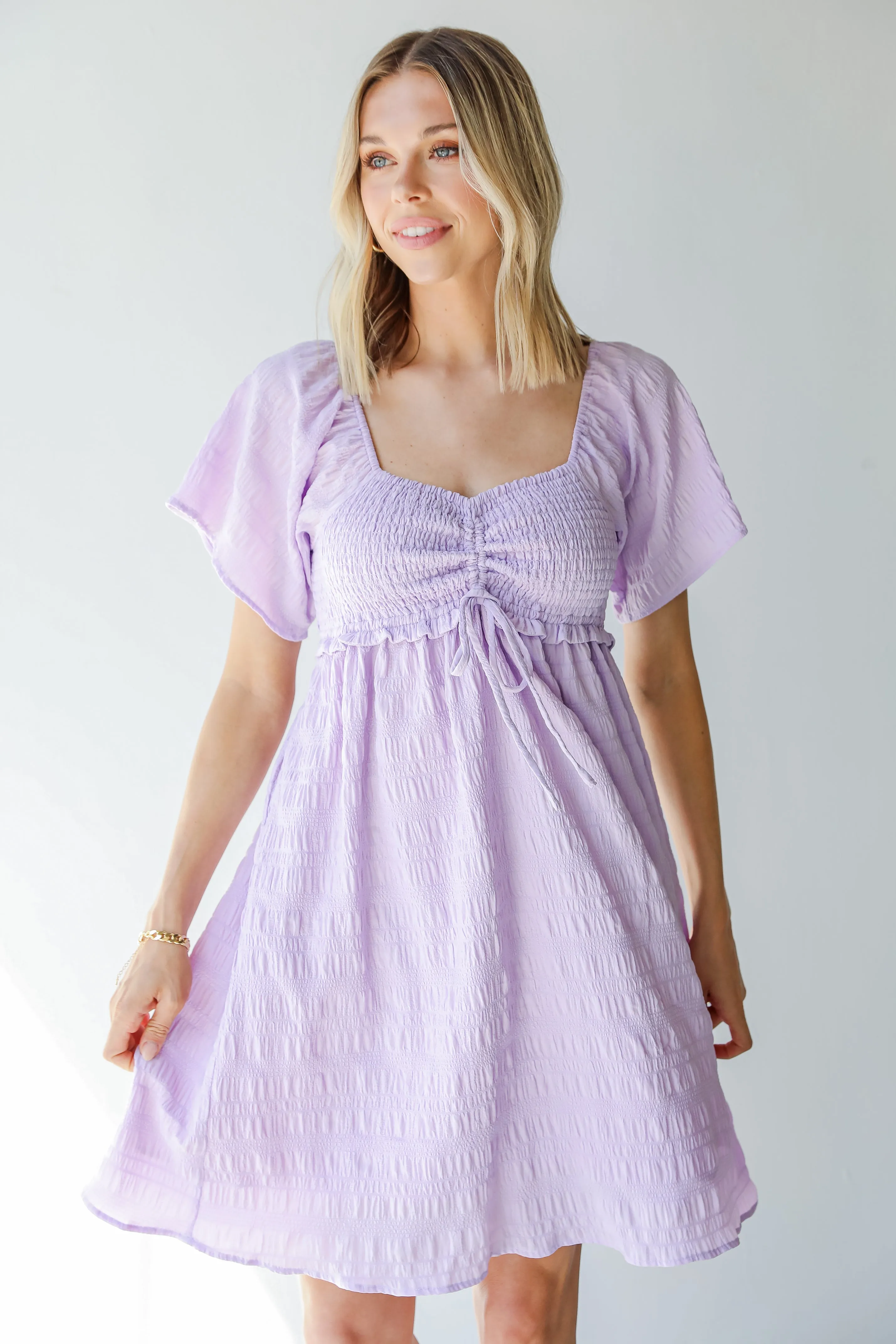 Pure Bliss Smocked Mini Dress