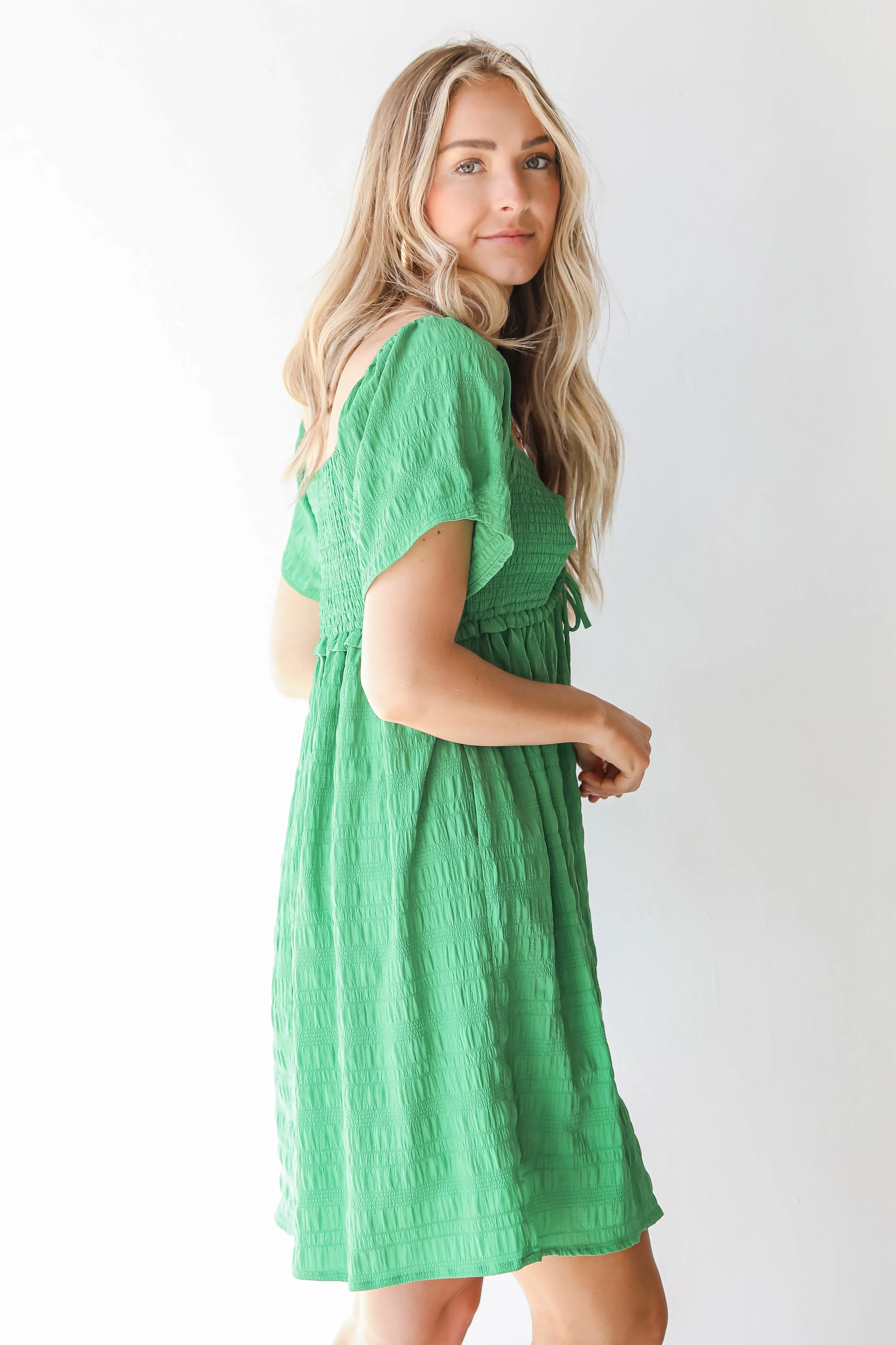 Pure Bliss Smocked Mini Dress