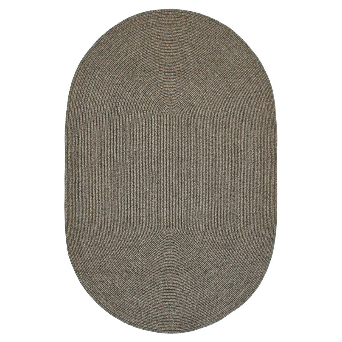Smoke Grey Braided Oval Rugs