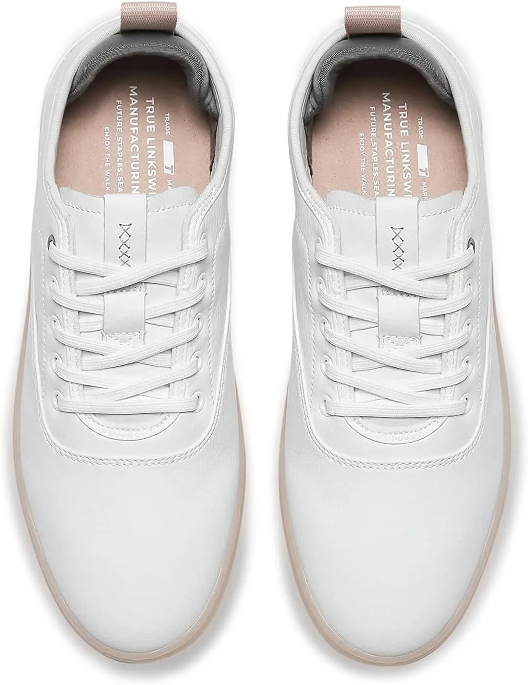TRUE Linkswear FS-01 Women's Sneakers - Weather Resistant, Eco-Genuine Leather, Classic Style for All-Day Wear, Black