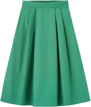 Women Spring Summer High Waist A-Line Long Skirt,Solid Office Lady Skirts Beach Vacation Style